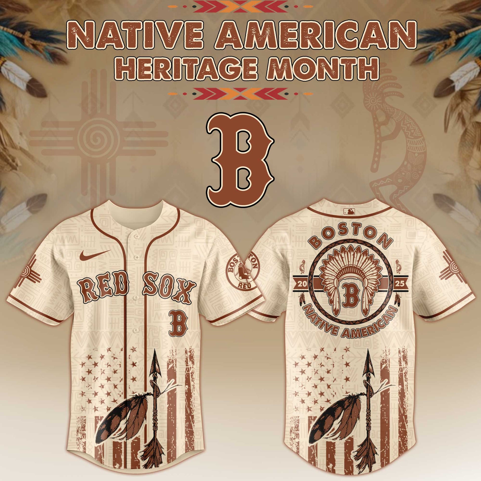 Boston Red Sox x Native American Heritage Month Limited Edition Jersey 2025