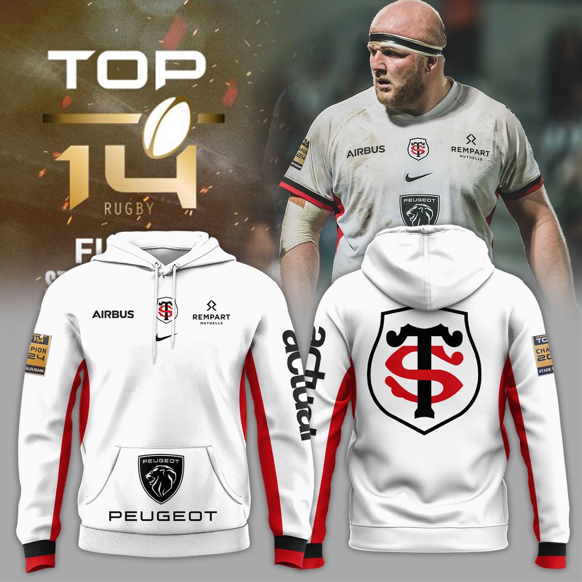 Stade Toulousain Top 14 Hoodie