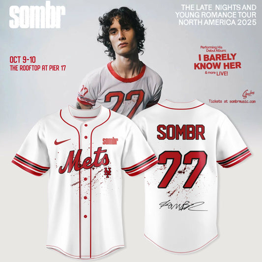 _ New York Mets X Sombr – The Late Nights & Young Romance Tour Merch