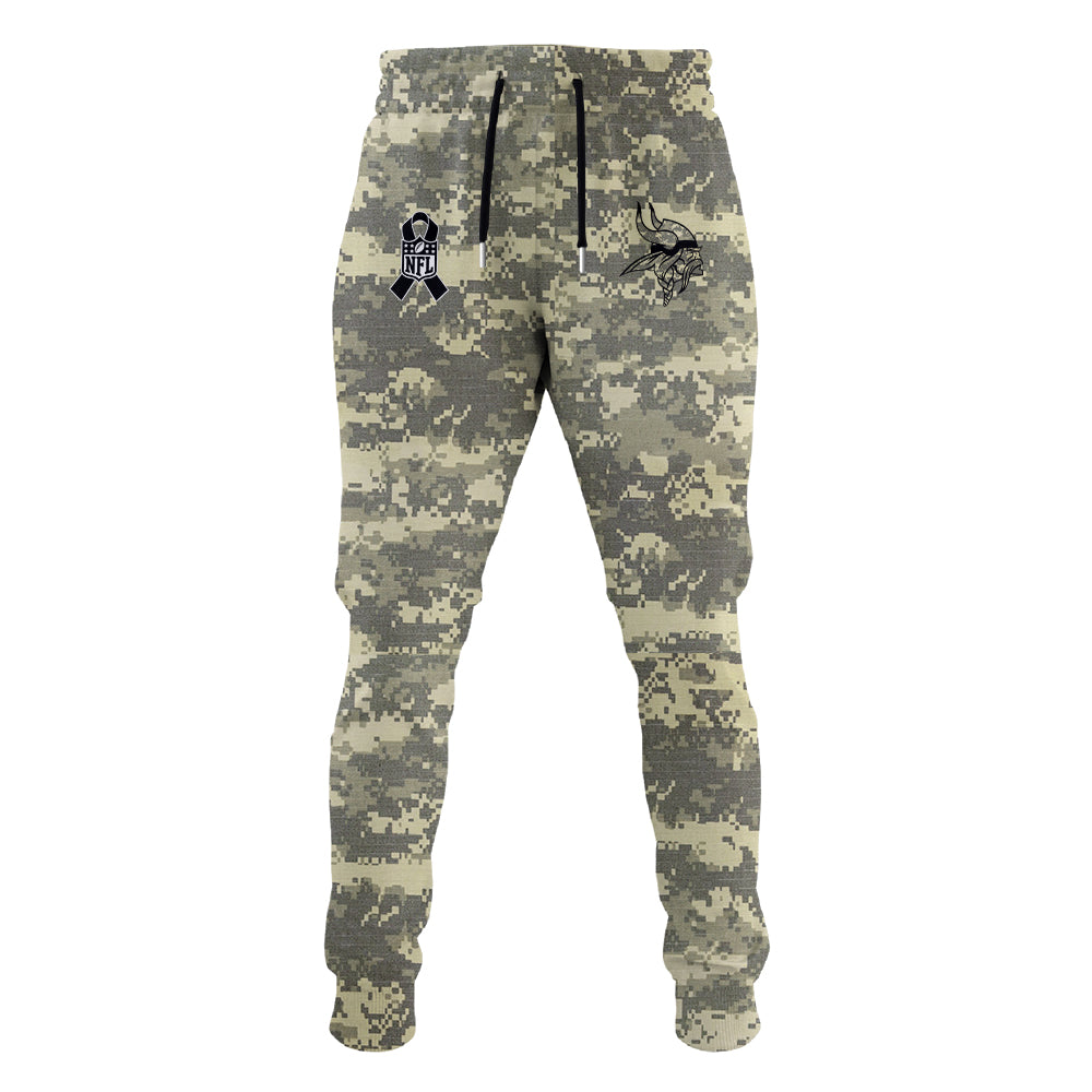 Premium Minnesota Vikings Merch - Minnesota Vikings Veterans Day Hoodie Limited Edition - Gear Up For Game Day