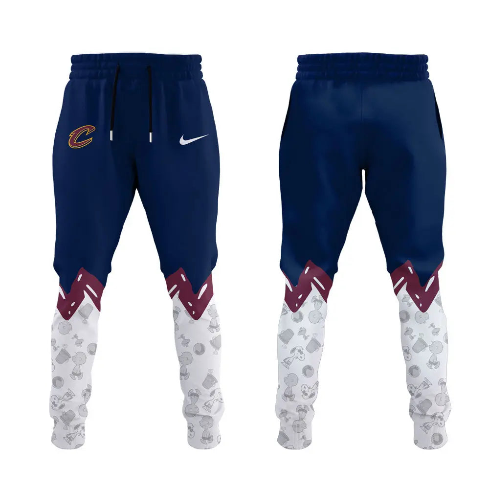 Cleveland Cavaliers Peanuts & Snoopy Hoodie Set | ON71