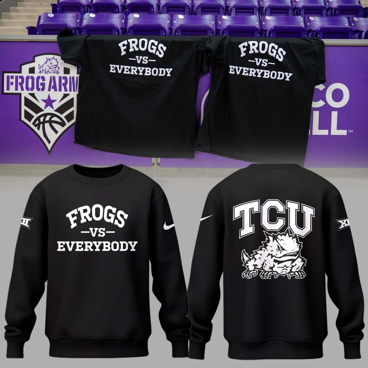 Special New “Frogs vs Everyody” TCU Women’s Basketball Sweatshirt-PU022525503