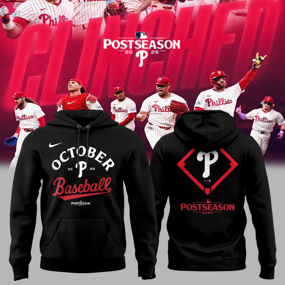 _ Philadelphia Phillies Hoodie - 2025 October ready POSTSEASON