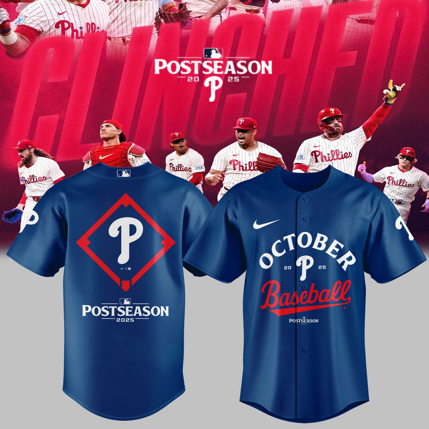 _ Philadelphia Phillies Baseball Jersey - 2025 October ready POSTSEASON