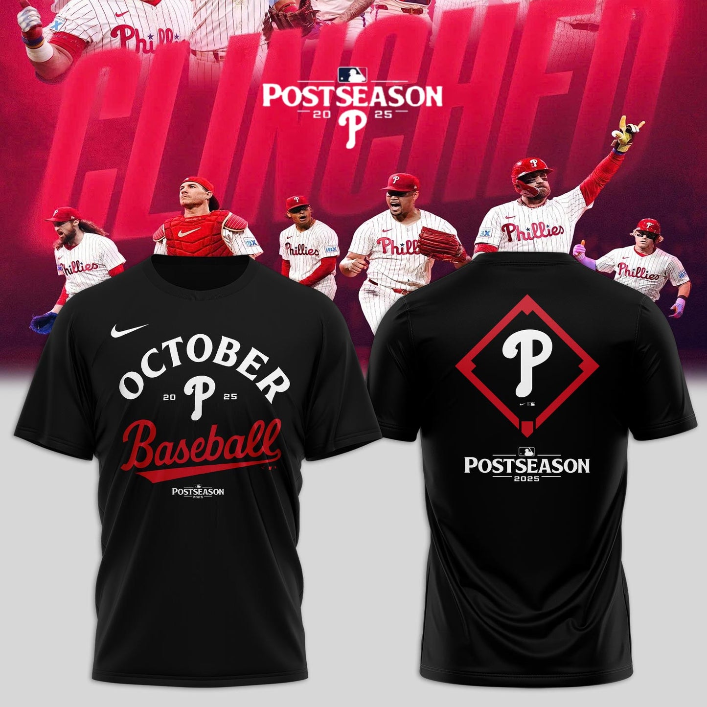 _ Philadelphia Phillies T-Shirt - 2025 October ready POSTSEASON