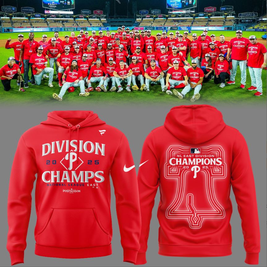 ..Philadelphia Phillies NL EAST CHAMPIONS Limited Hoodie v3