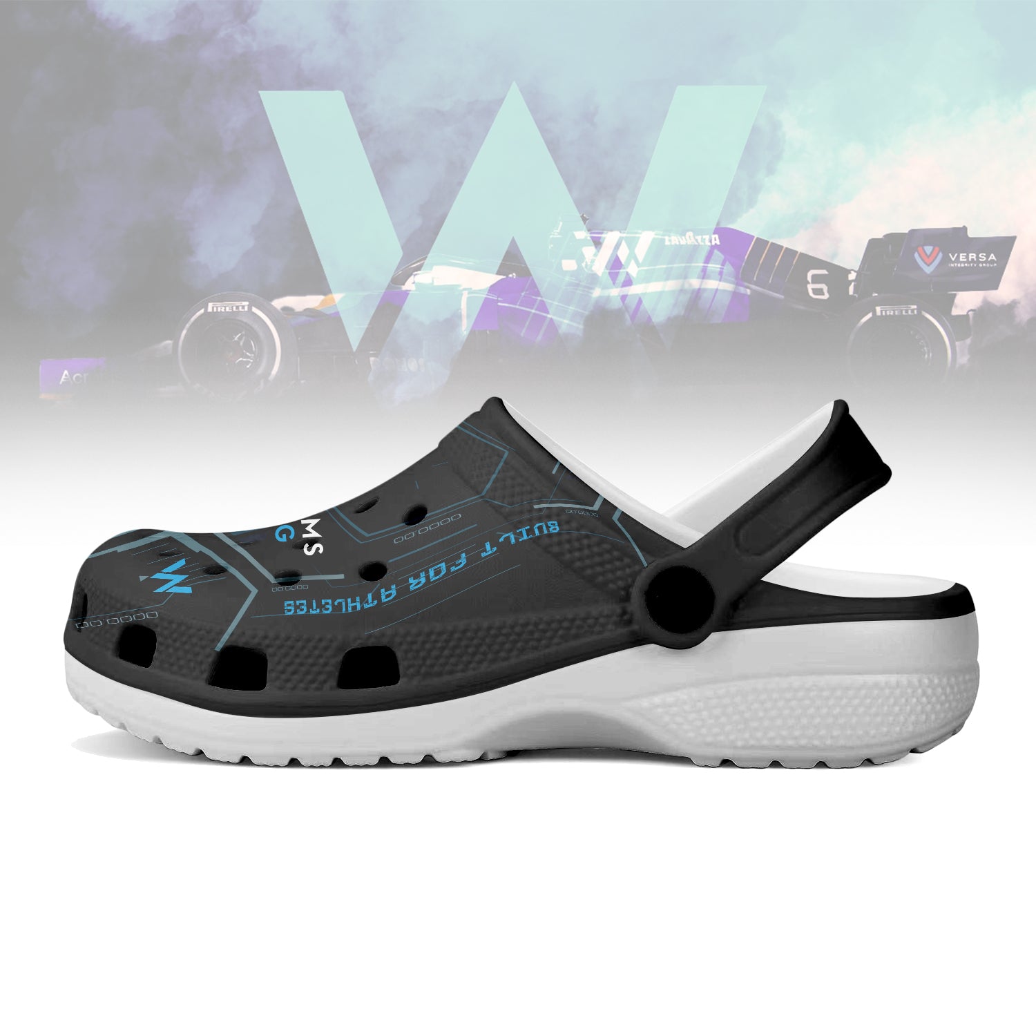 Williams Racing F1 team Crocs Crocband Clogs Shoes Comfortable For Men Women