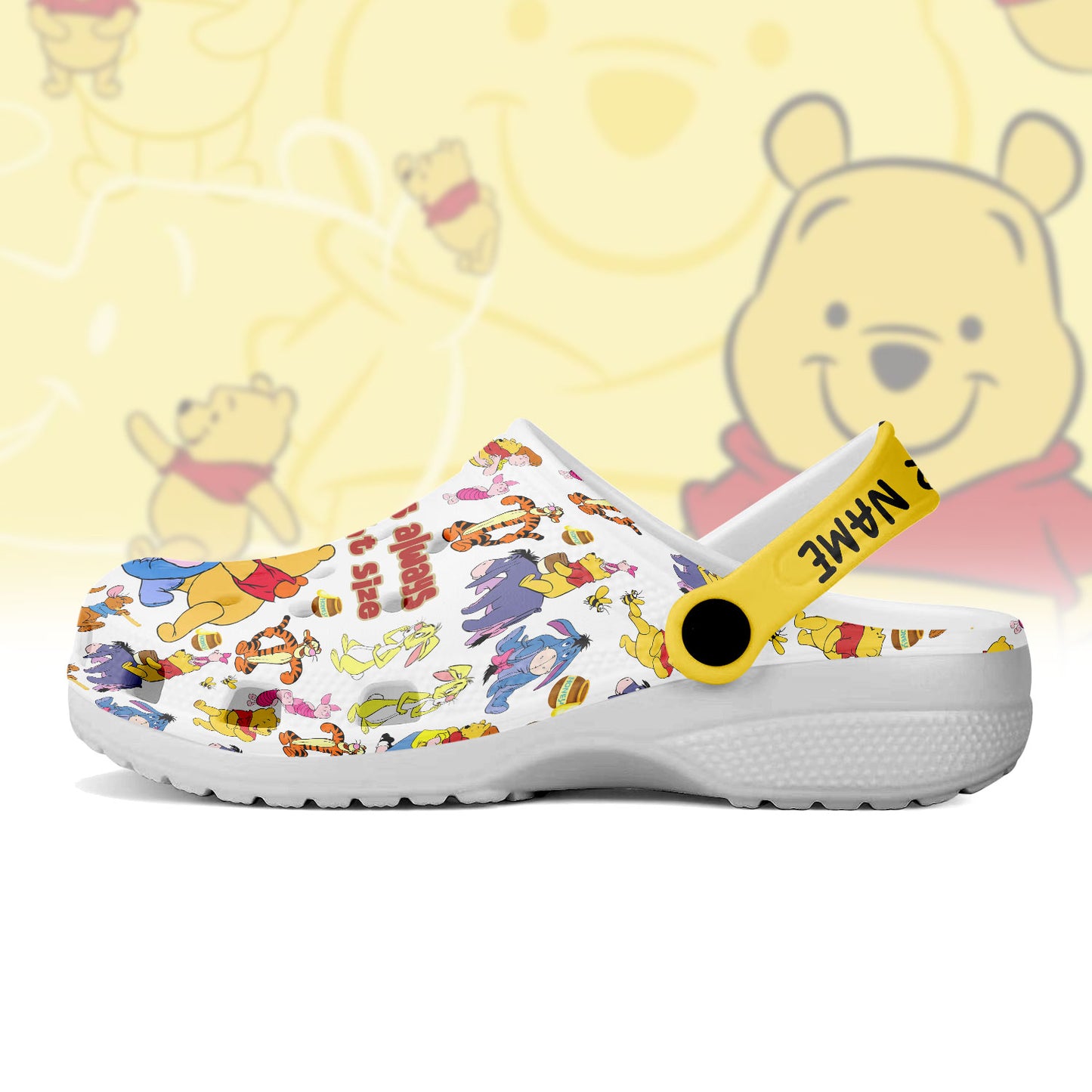 Winnie The Pooh Crocs Crocband Clogs Shoes Comfortable For Men Women