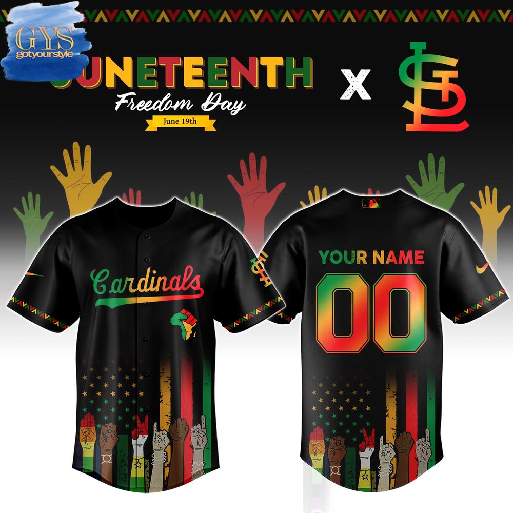 St. Louis Cardinals MLB x Juneteenth Freedom Day Baseball Jersey - Gotyourstyle