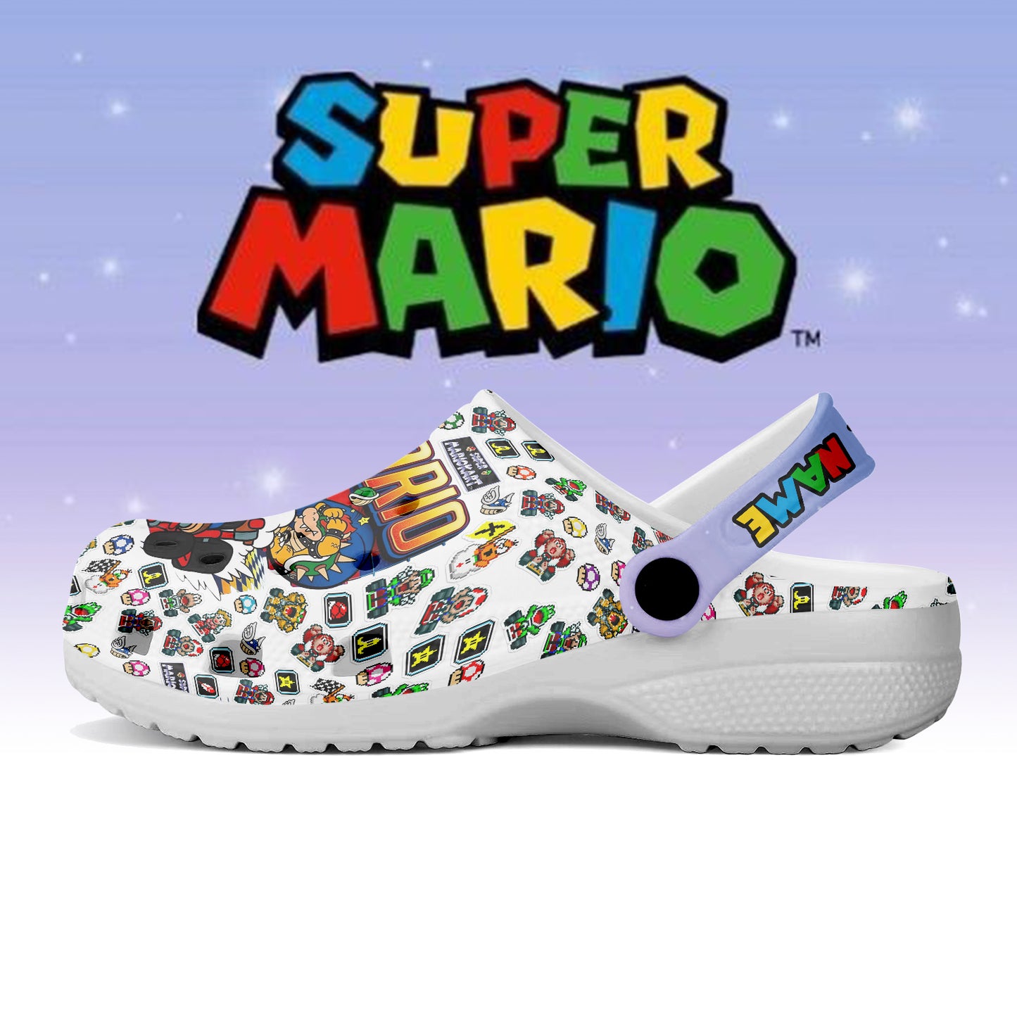 Super Mario Crocs Crocband Clogs Shoes Comfortable For Men Women