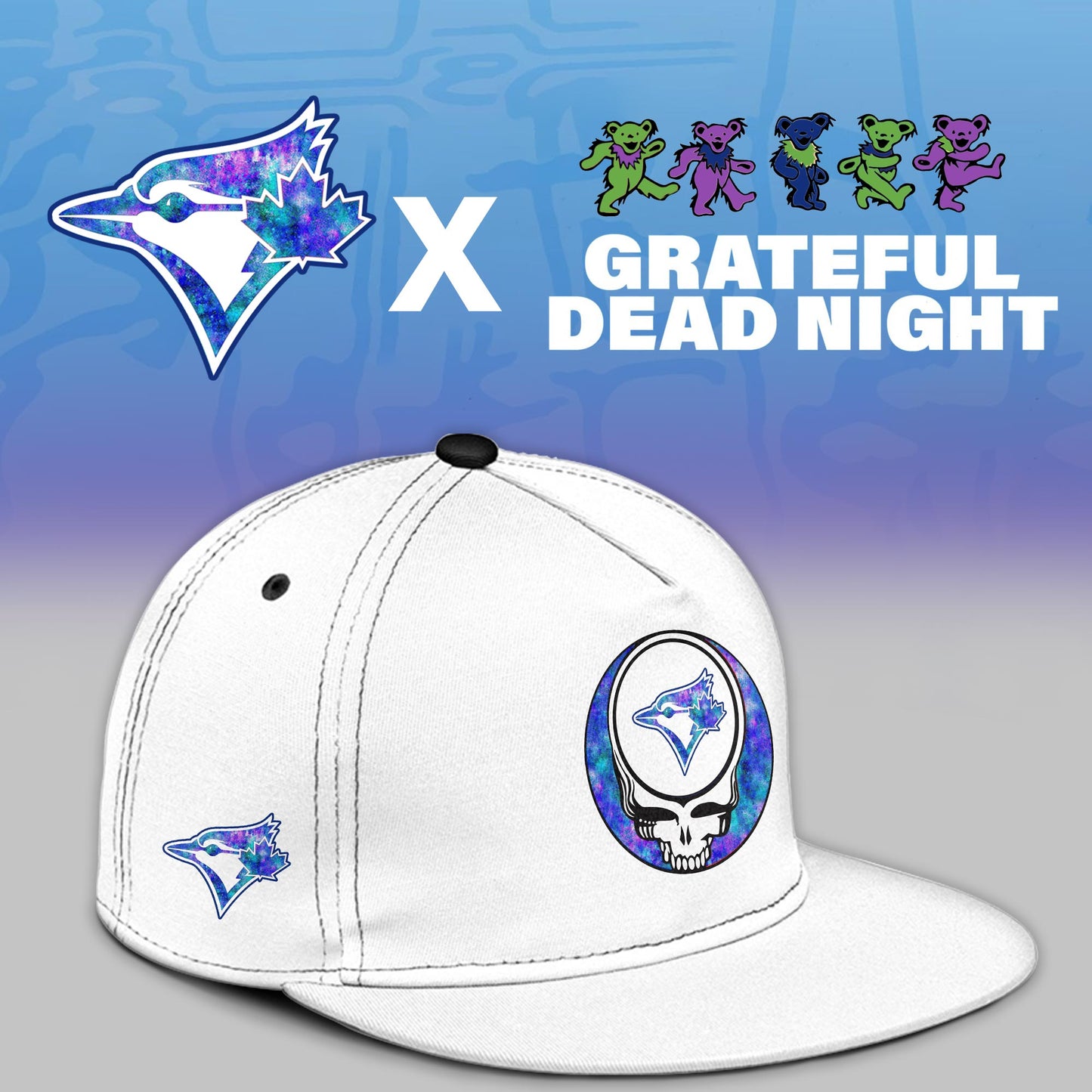 Toronto Blue Jays 2025 Grateful Dead Night Limited Jersey