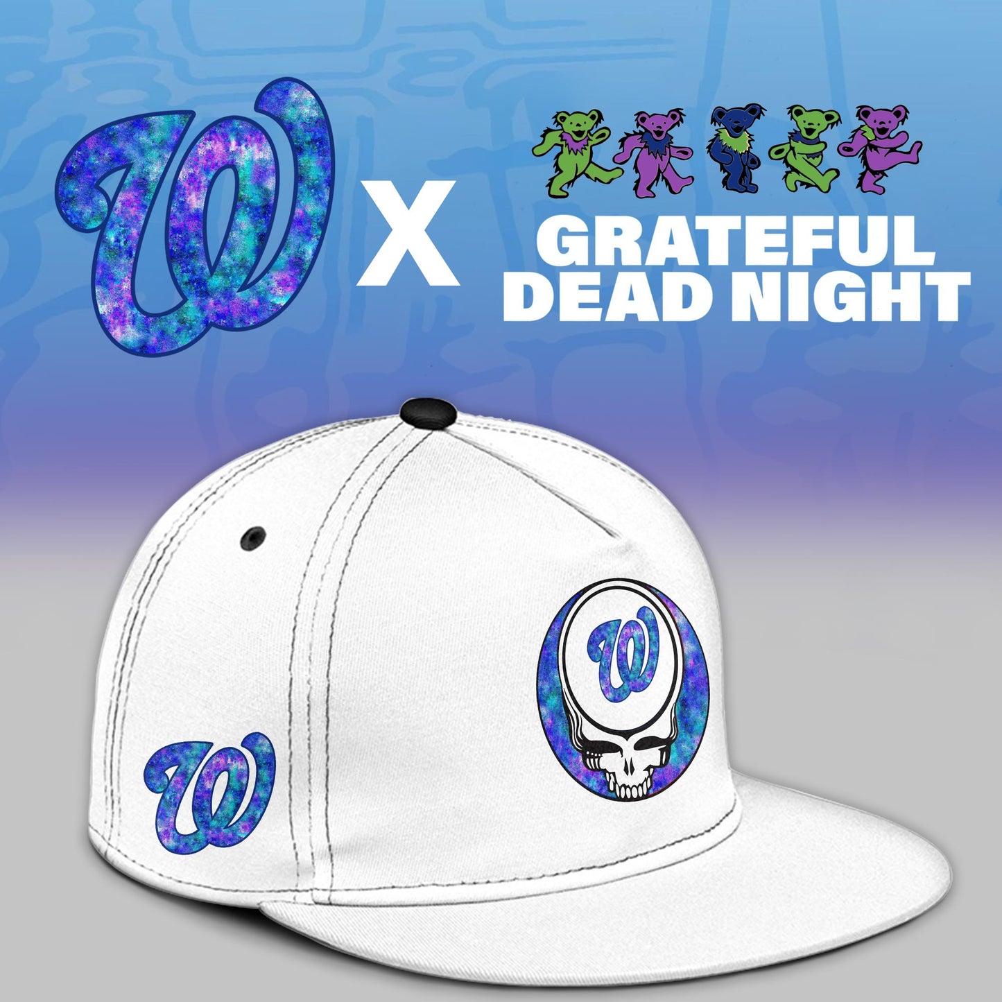 Washington Nationals 2025 Grateful Dead Night Limited Jersey