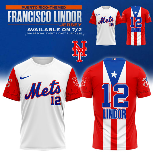 _,,New York Mets _ Puerto Rico Themed Francisco Lindor Tshirt&Hoodie 2025