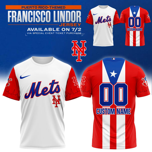 _,,New York Mets _ Puerto Rico Themed Francisco Lindor Tshirt&Hoodie 2025 (Custom Name&Number)