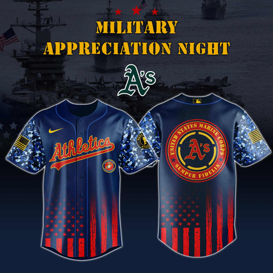 _Athletics MLB x Marine Corps Military Appreciation Night Jersey Editions Limited 2025 V3