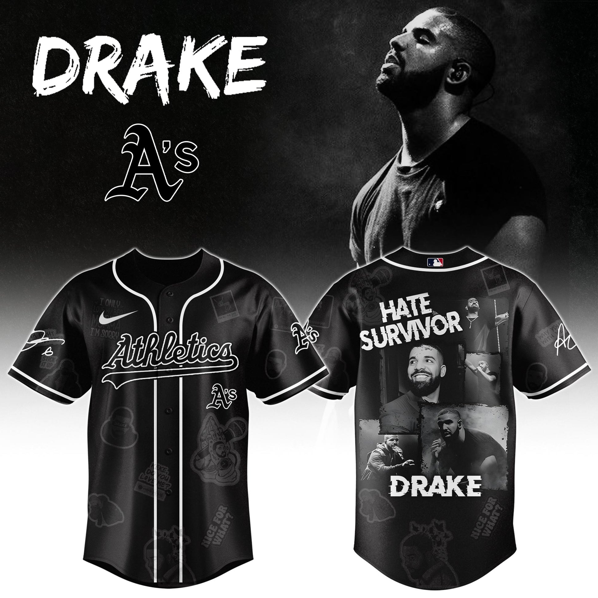 A t h l e t i c s x Drake Chromakopia The World Tour 2025 Jersey Editions Limited +Selling Out Fast