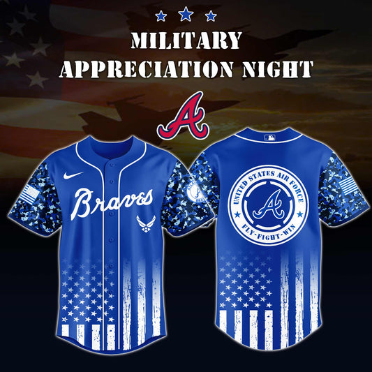 _Atlanta Braves MLB x Air Force Military Appreciation Night Jersey Editions Limited 2025 V4