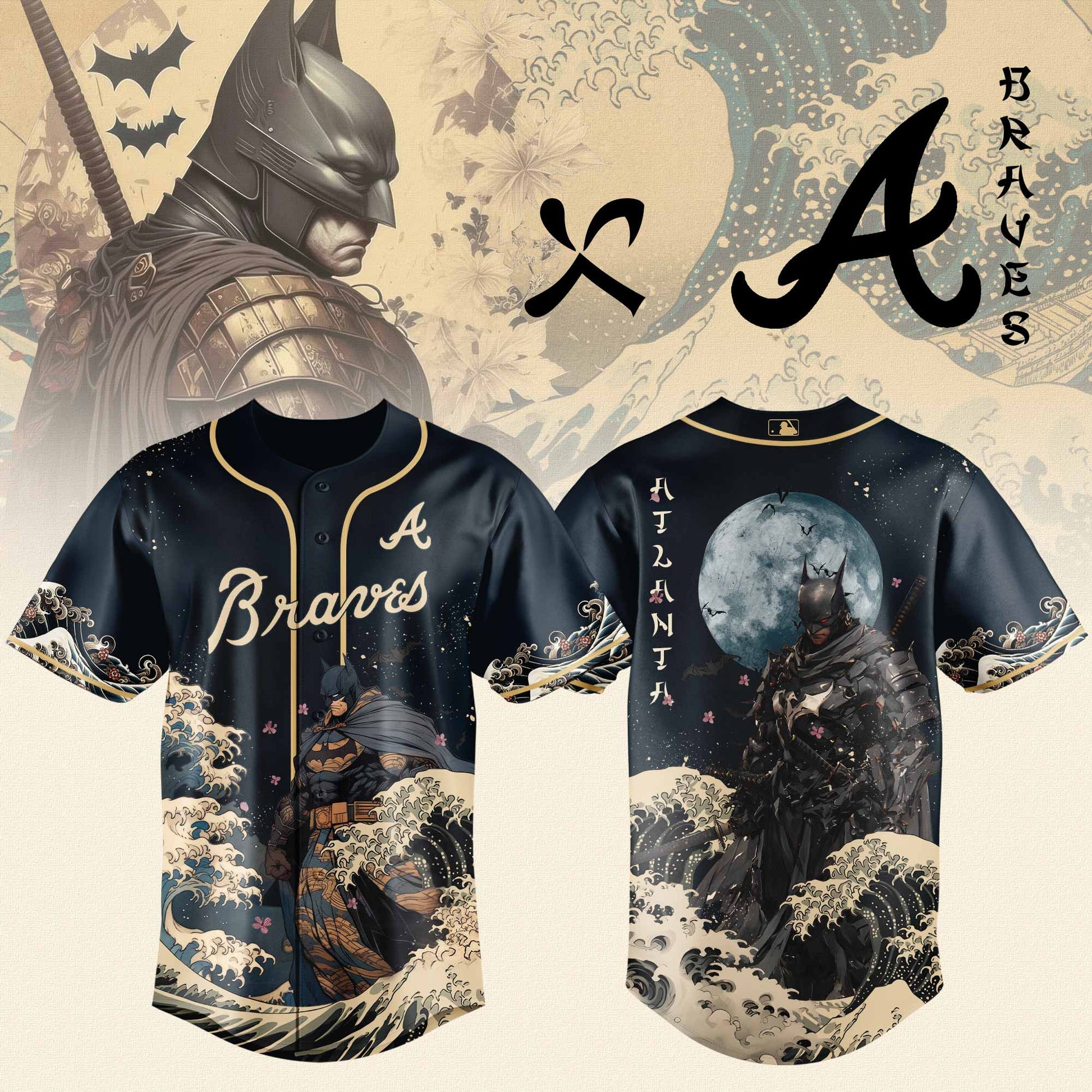 Atlanta Braves x Batman Night Limited Edition Jersey 2025