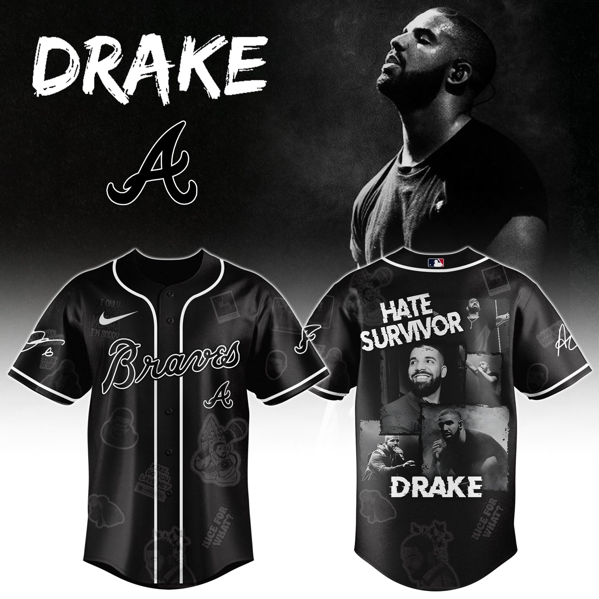 A Braves x Drake Chromakopia The World Tour 2025 Jersey Editions Limited +Selling Out Fast