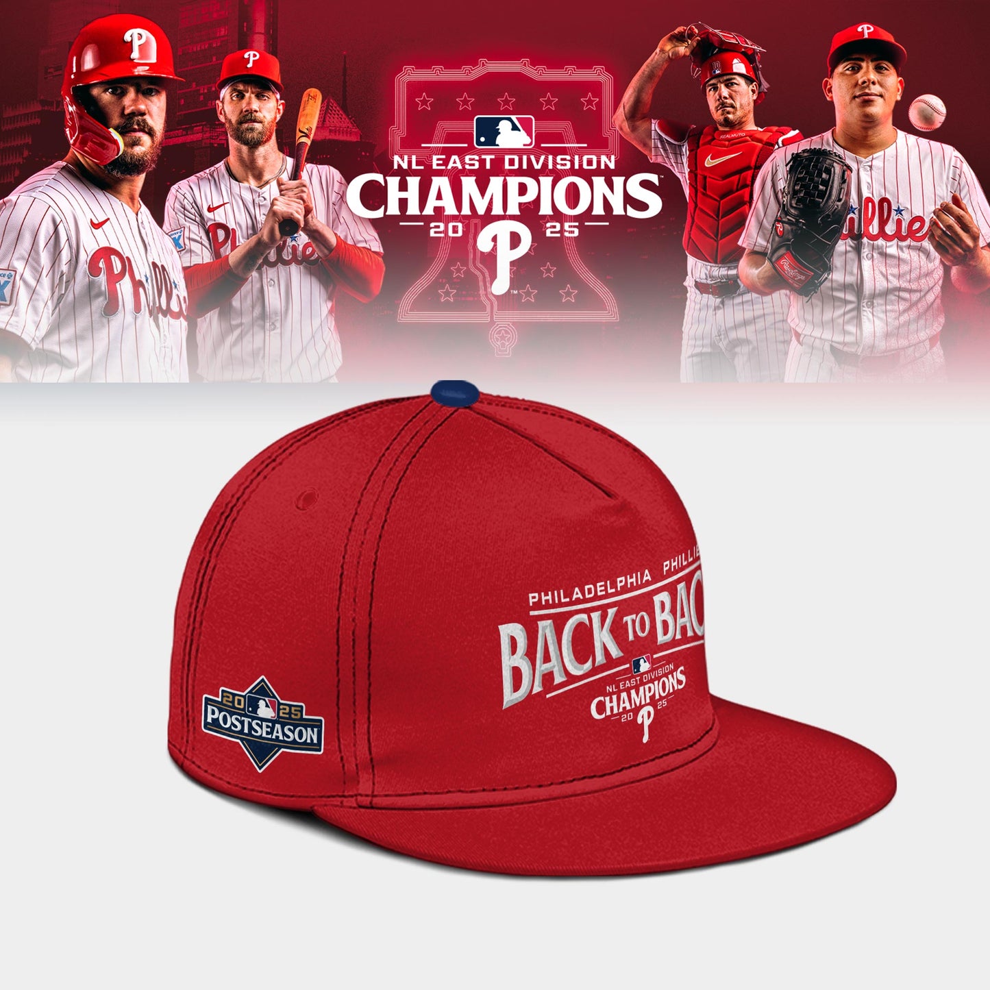 _ Philadelphia Phillies 2025 NL East Division Champions Limited Hoodie