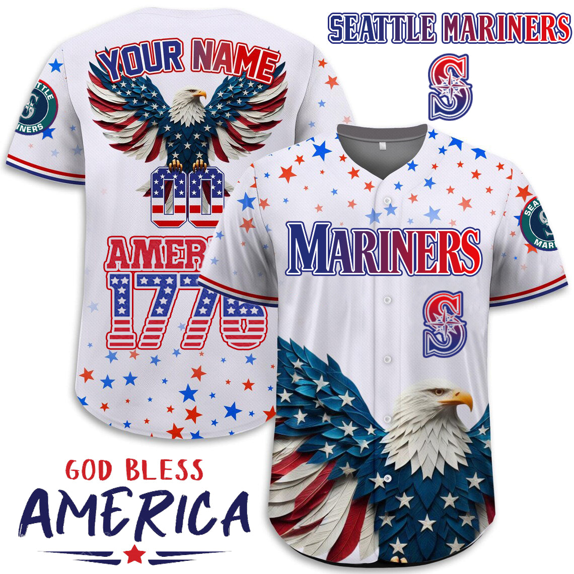 St.Louis Cardinals x Happy Independence Day Jersey Limited 2025-3D Baseball Jersey