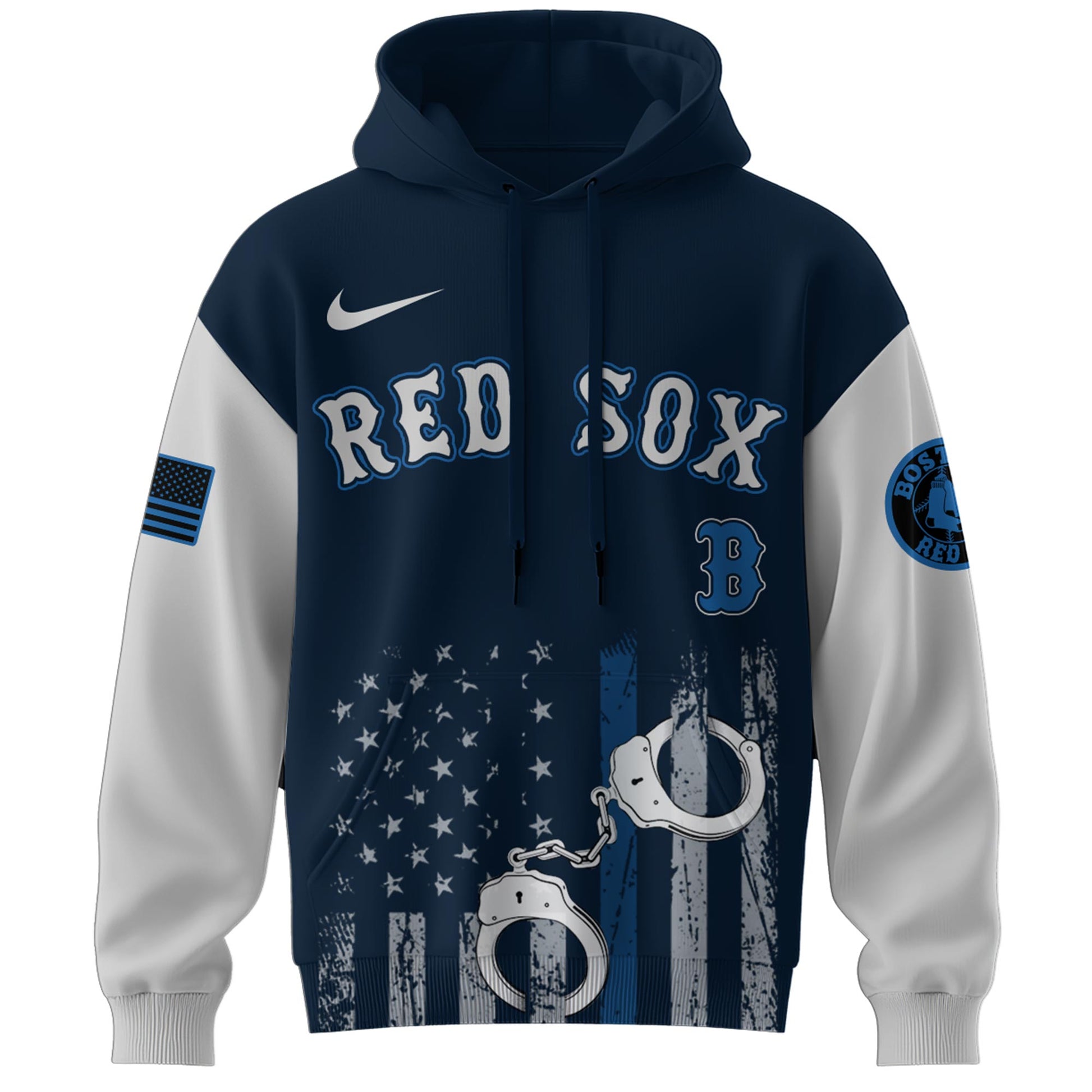 . Boston Red Sox MLB x Law Enforcement Appreciation Day Hoodie Limited