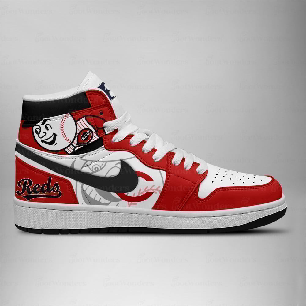 Cincinnati Reds High Top Air JD1 Sneaker
