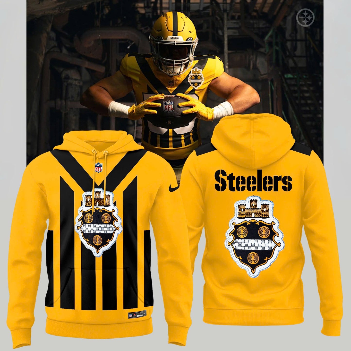 Steeler Nation Shirt - Pittsburgh Steelers unveil 1933 Throwback Uniforms Hoodie
