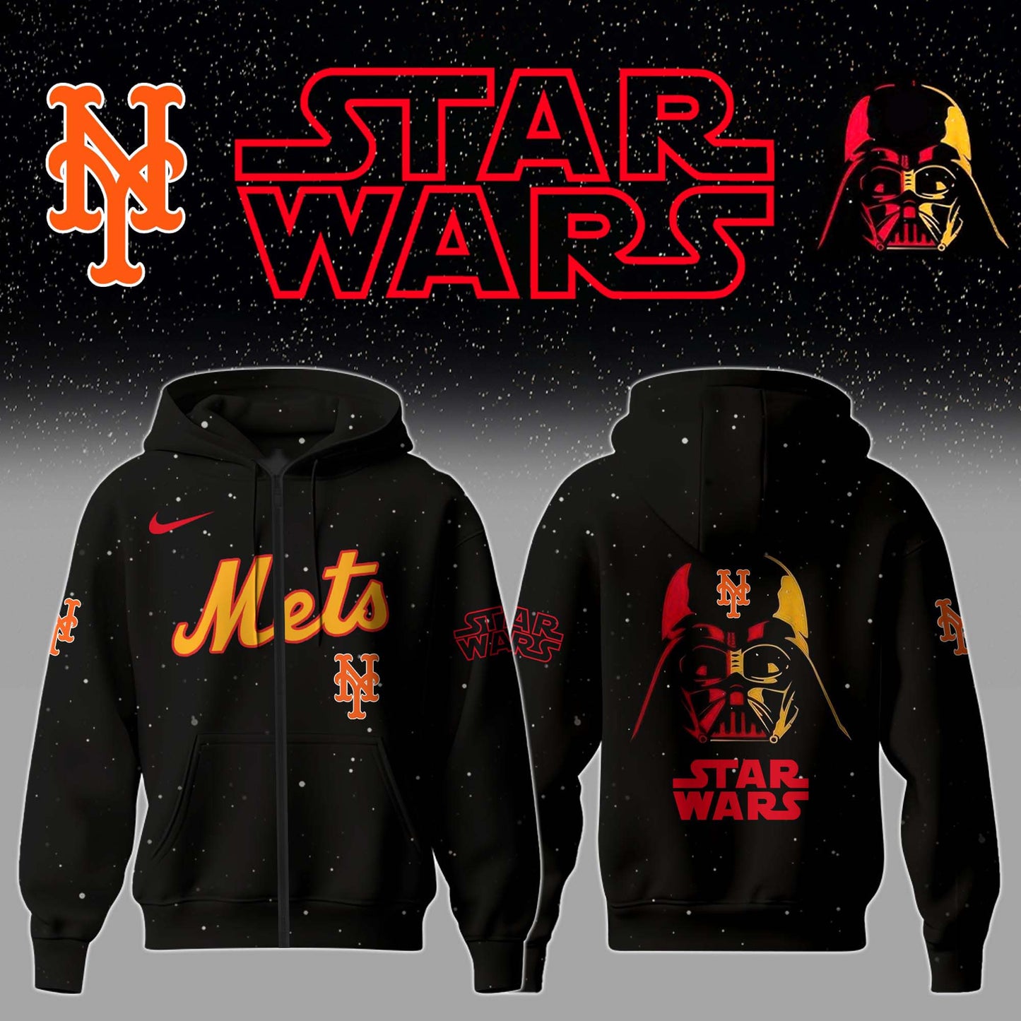 New York Mets x Stars Wars Night Hoodie Editions Limited