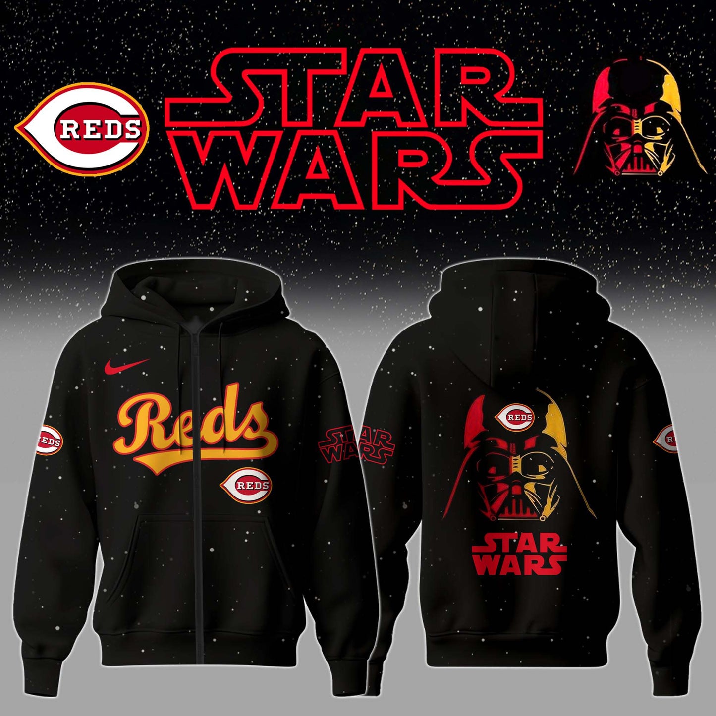 Cincinnati Reds x Stars Wars Night Hoodie Editions Limited