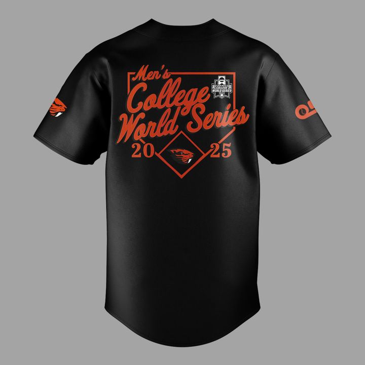 Special New OSU Baseball Men's College World Series Black Jersey 2