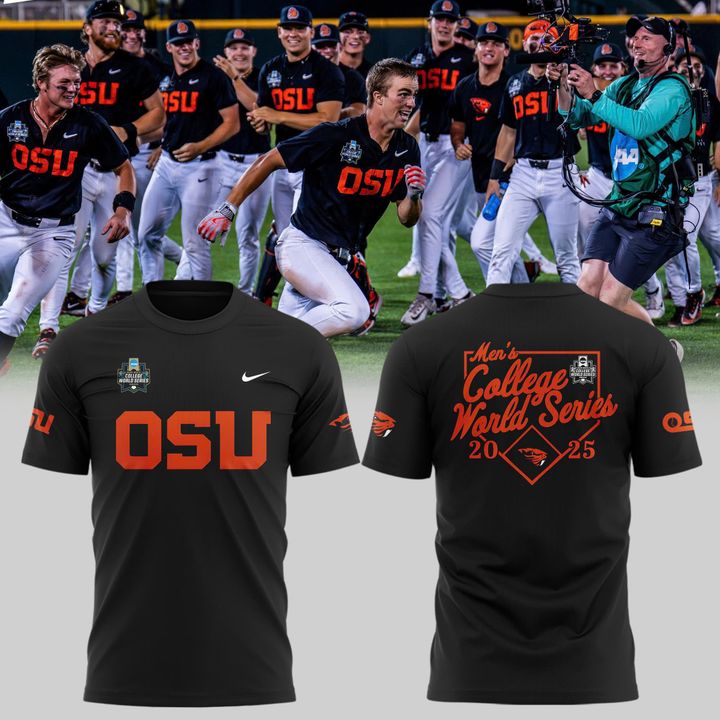 Special New OSU Baseball Men's College World Series Black Tshirt 2