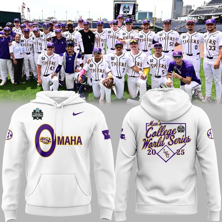 Special New Omaha Men's College World Series White Hoodie