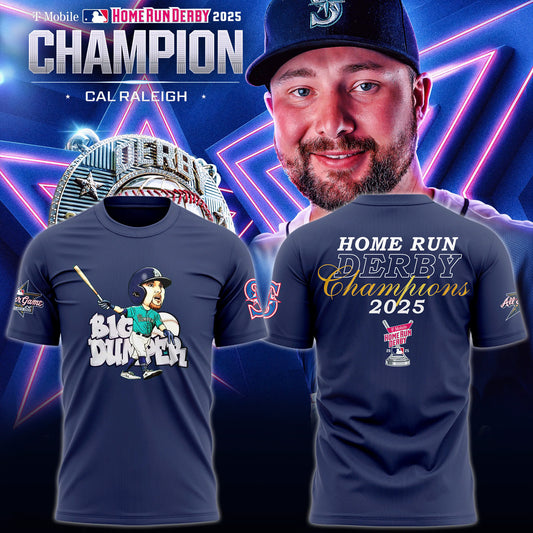 CAL Raleigh Big Dumper 2025 Home Runs Derby Champions T-shirt - Navy