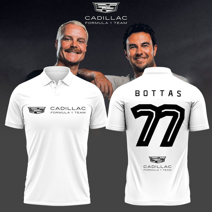 VALTTERI BOTTAS CADILLAC F1 POLO (White)