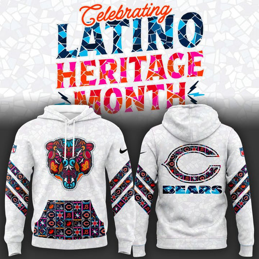 Chicago Bears 2025 Latino Heritage Month Hoodie