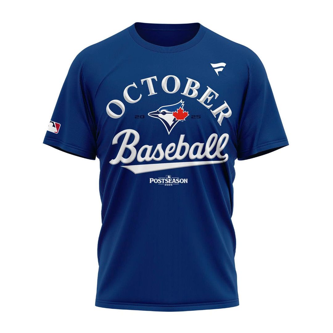 Toronto Blue Jays Blue 2025 Postseason Locker Room T-Shirt