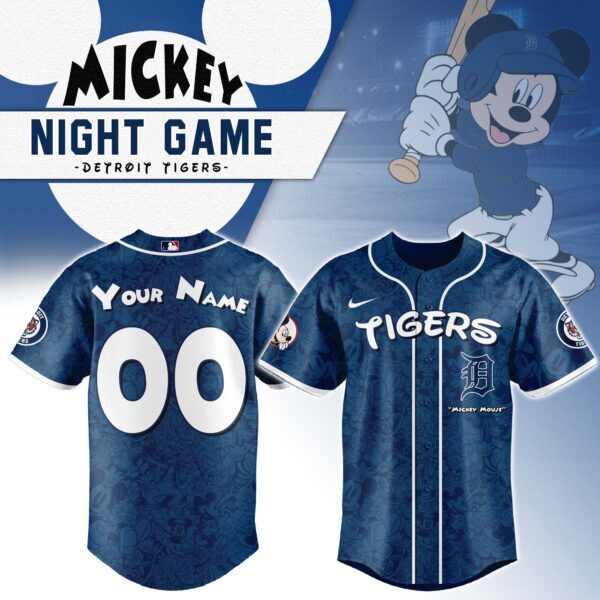 Detroit Tigers x Mickey Mouse Baseball Jersey