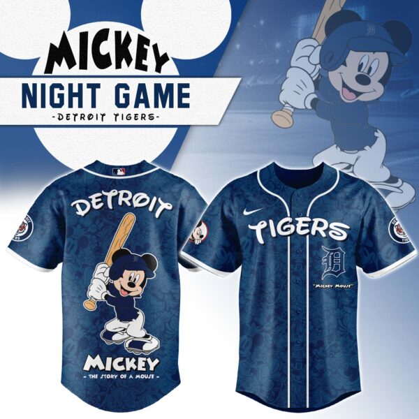 Detroit Tigers x Mickey Mouse Baseball Jersey