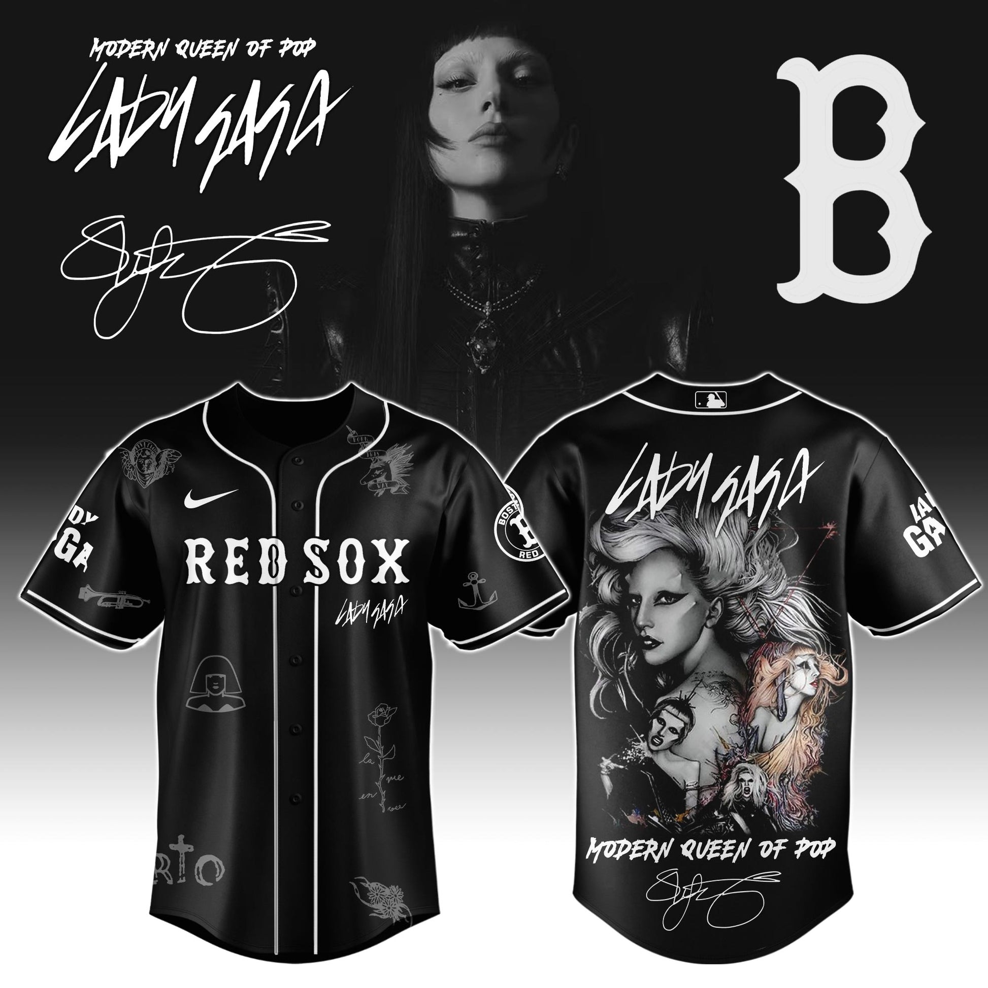 BR Sox x Lady Gaga "The MAYHEM Ball" Tour 2025 Jersey Editions Limited +Selling Out Fast