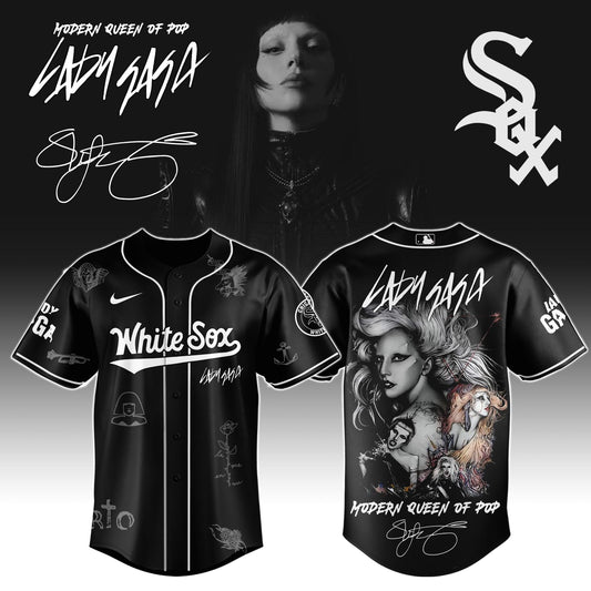 C W Sox x Lady Gaga "The MAYHEM Ball" Tour 2025 Jersey Editions Limited +Selling Out Fast