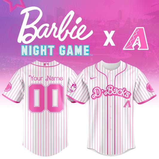 .    Arizona  Diamondbacks MLB x Barbie Night Game Limited Edition Jersey 2025 v2