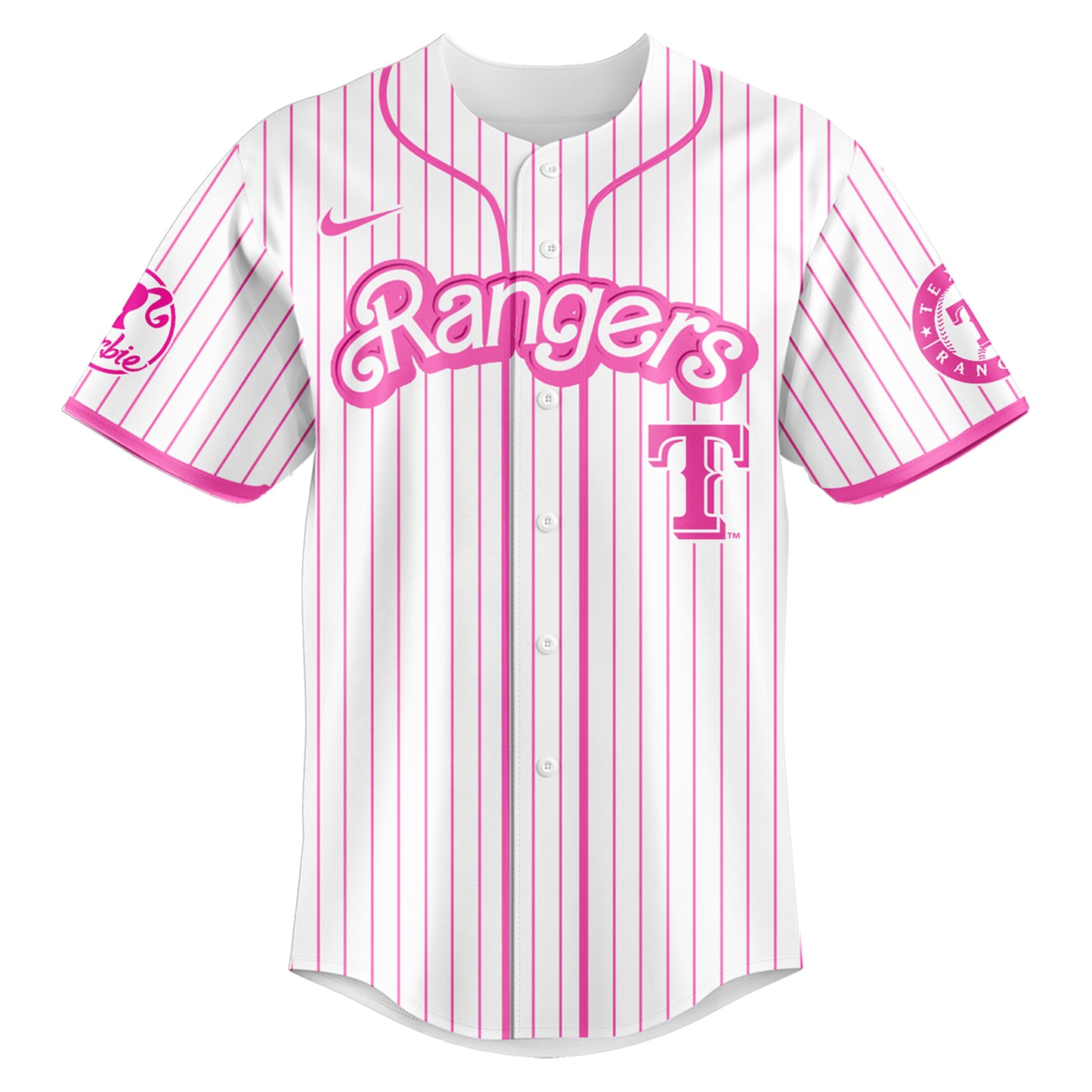 .    Texas   Rangers MLB x Barbie Night Game Limited Edition Jersey 2025 v1