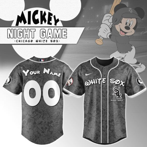 Chicago White Sox  x Mickey Mouse Baseball Jersey