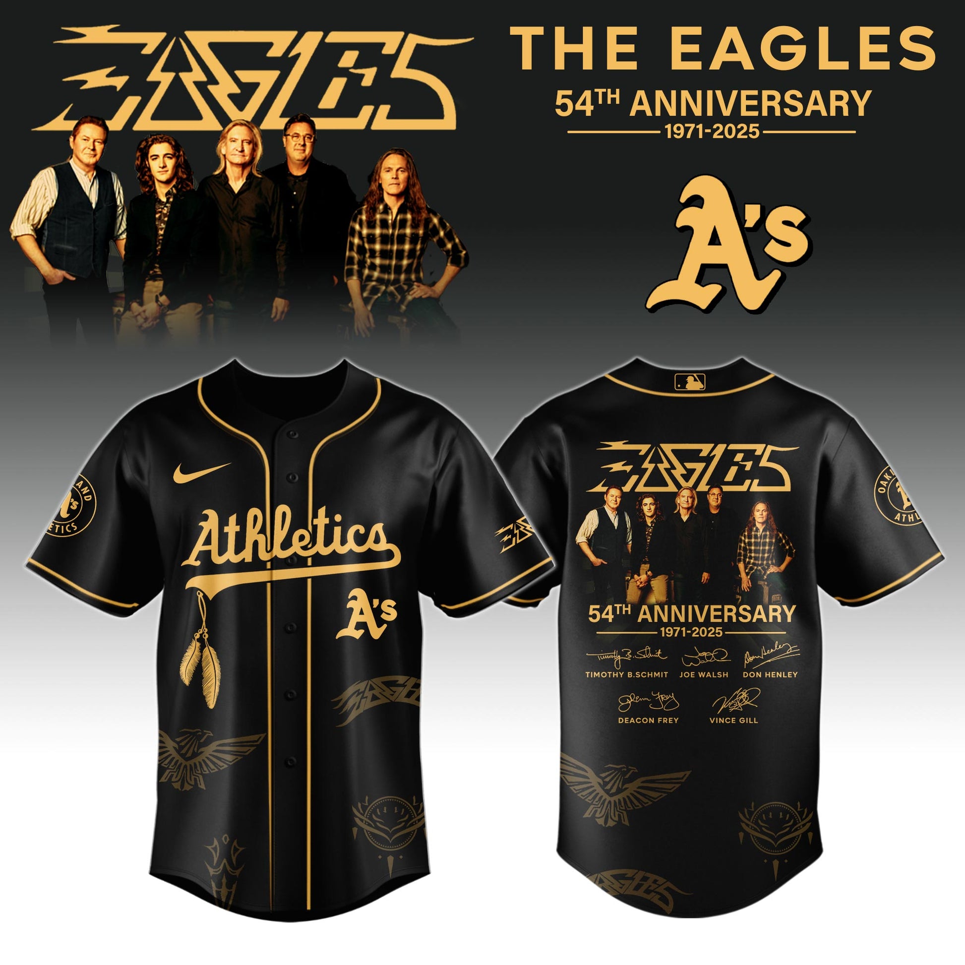 A t h l e t i c s x Eagles Band Music Jersey 2025 Editions Limited + Selling Out Fast
