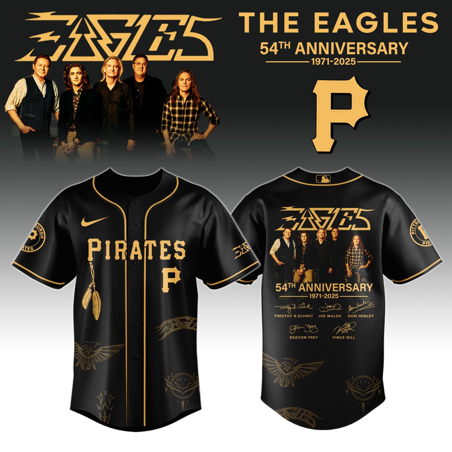 P Pirates x Eagles Band Music Jersey 2025 Editions Limited + Selling Out Fast