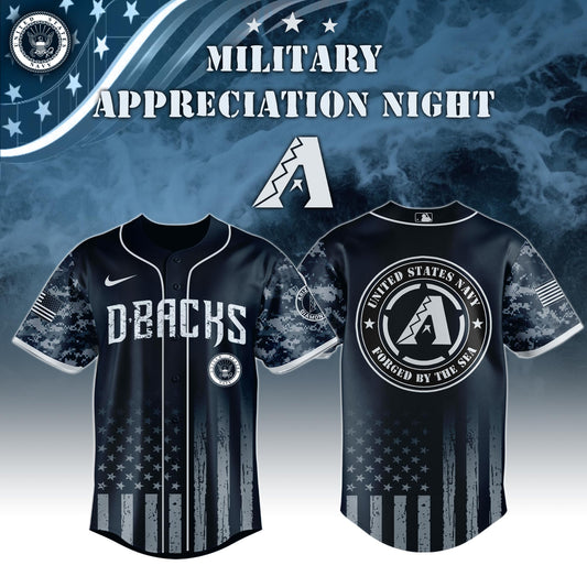 _Arizona Diamondbacks MLB x Navy Military Appreciation Night Jersey Editions Limited 2025 V5