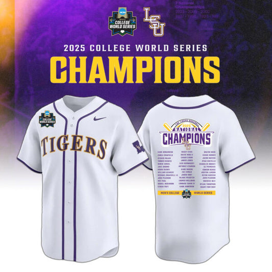 4. LSU Tiger 2025 NCAA Baseball National Champions Jersey Limited Edition (1)