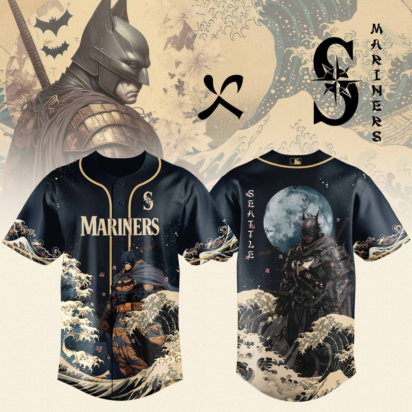 Seattle Mariners x Batman Night Limited Edition Jersey 2025