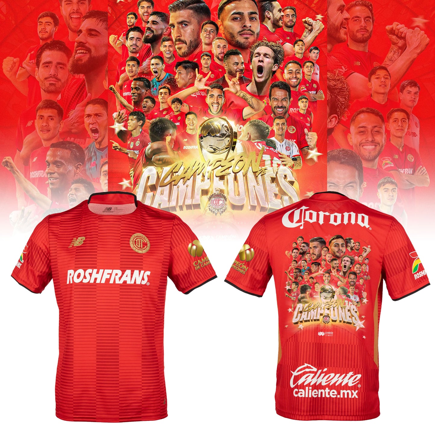 Toluca Campeón de Campeones 2025 Soccer Jersey